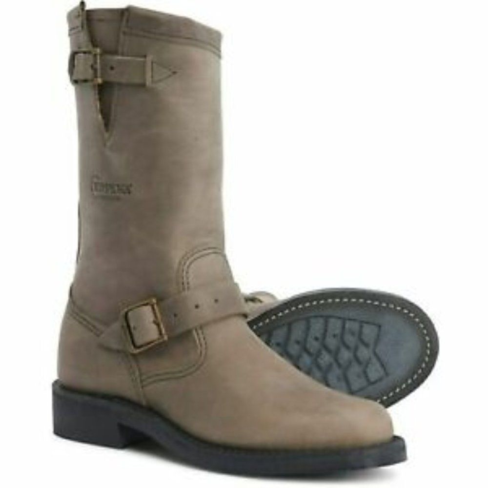 Chippewa 5.5 Womens Light Brown Harness Boots